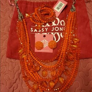 Sassy Jones Orange Malia Set